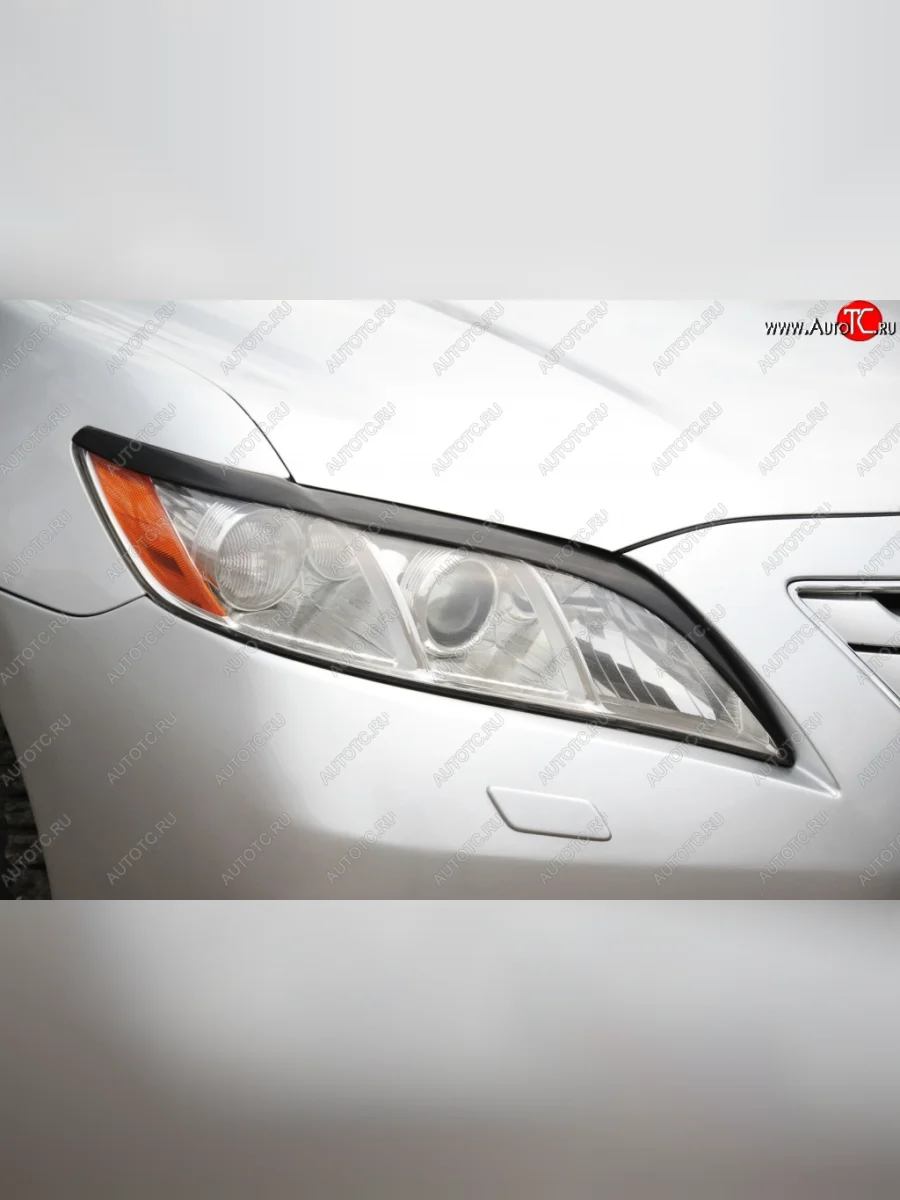 Реснички на фары RA Toyota Camry XV40 дорестайлинг (2006-2008) (Неокрашенные)  в Самаре Самарской области