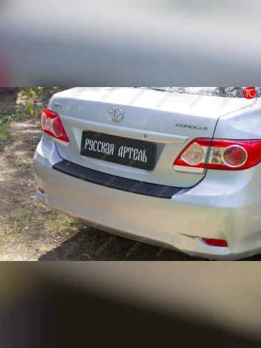 Защитная накладка на задний бампер RA Toyota Corolla  E150 (2006-2010) седан дорестайлинг