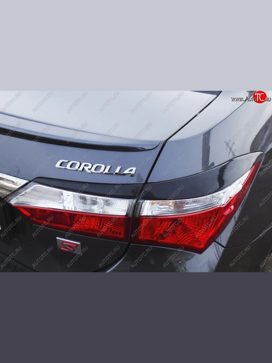 Реснички на фонари RA Toyota Corolla E180 дорестайлинг (2013-2016) (Неокрашенные)  в Керчи Республика Крым