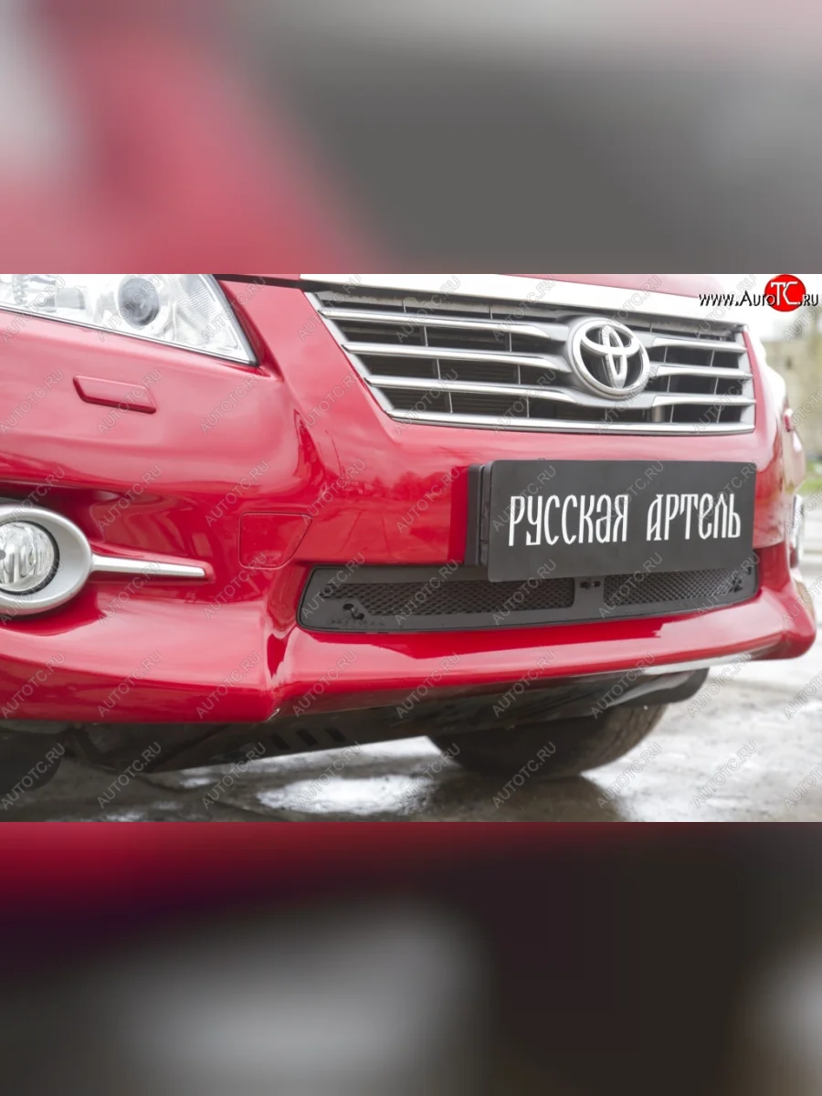 Защитная сетка решетки переднего бампера РА Toyota RAV4 XA30 5 дв. 2-ой рестайлинг (2010-2013)  в Самаре Самарской области