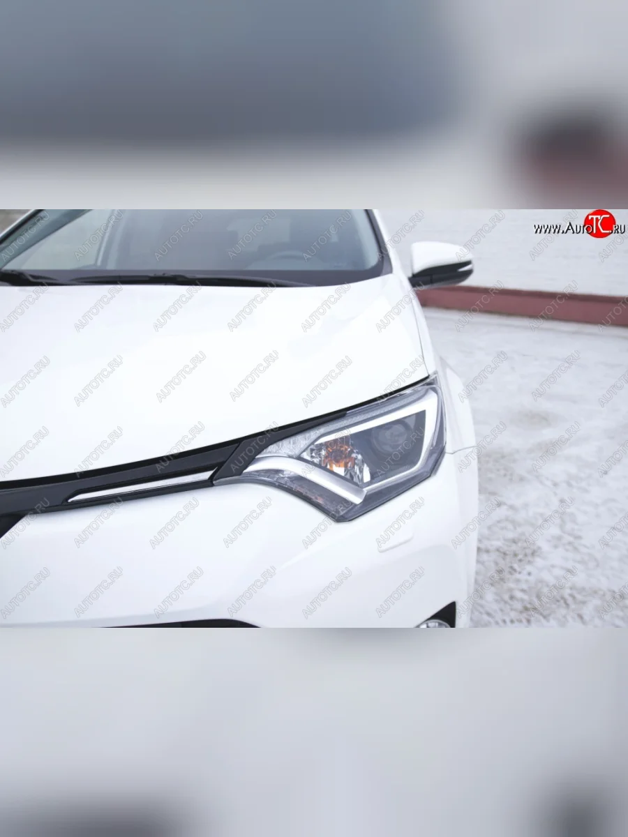 Реснички на фары RA Toyota RAV4 XA40 5 дв. рестайлинг (2015-2019) (Неокрашенные)  в Керчи Республика Крым