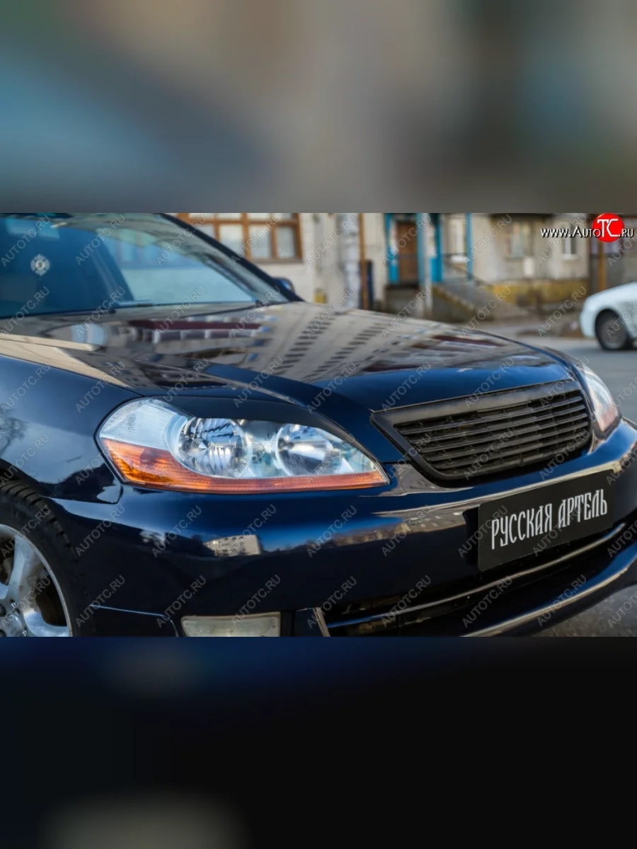 Реснички на фары RA Toyota Mark 2 X110 седан дорестайлинг (2000-2002) (Неокрашенные)  в Самаре Самарской области