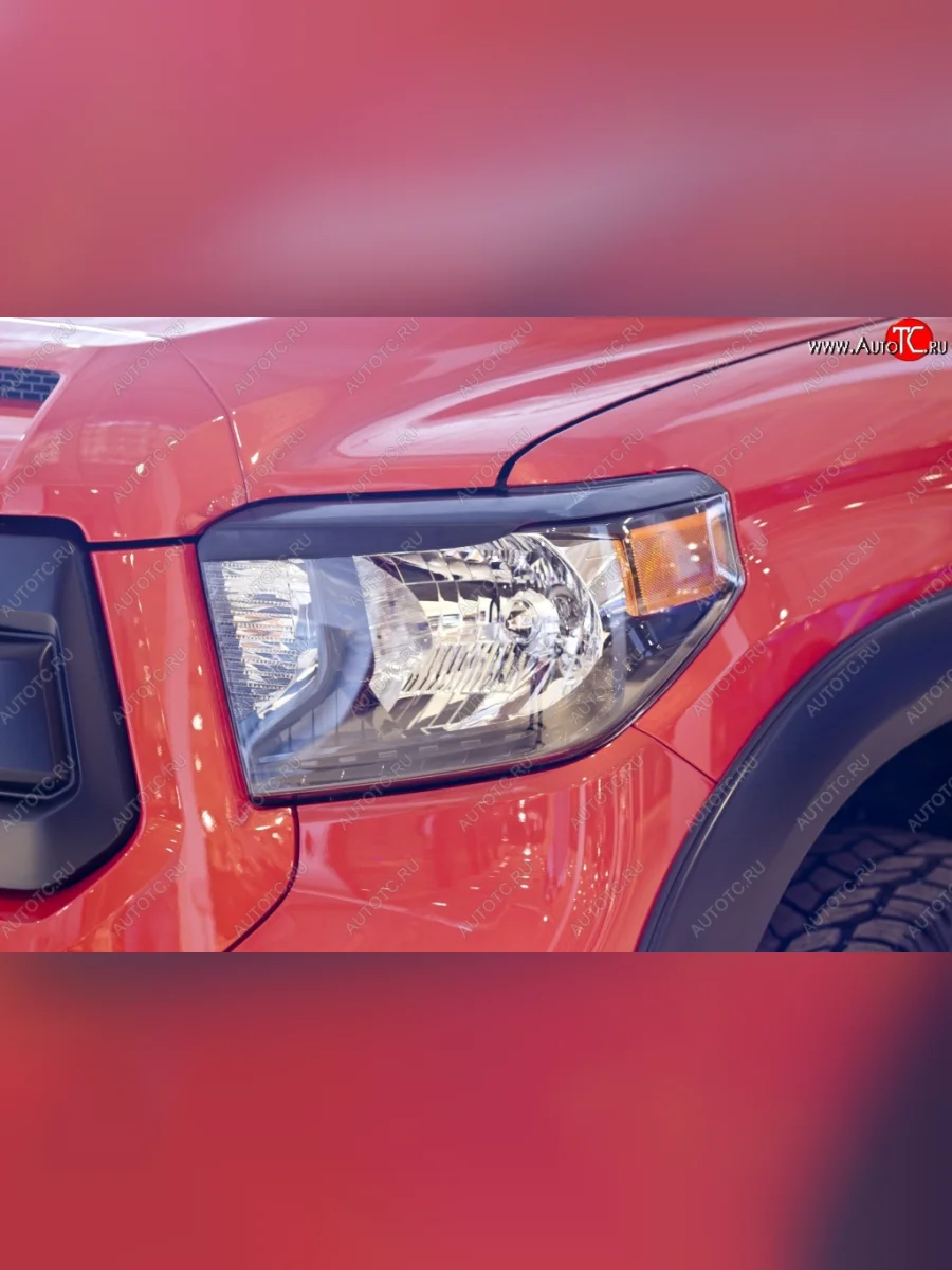 Реснички на фары RA  Toyota Tundra (2013-2022) XK50 (Неокрашенные)  в Перми Пермском крае