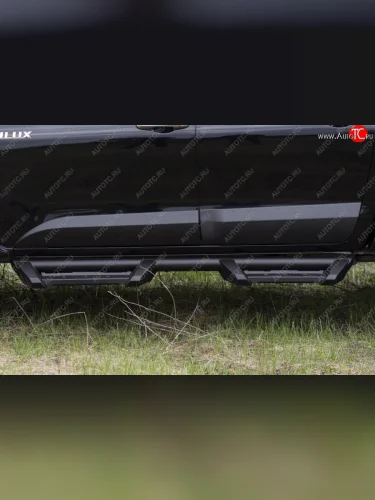 Молдинги дверей RA (комплект) (Поверхность глянец (под окраску)) Toyota Hilux  AN120 (2016-2020) дорестайлинг
