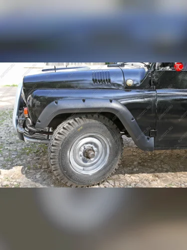 Накладки на колёсные арки RA (50 мм, комплект) (Поверхность шагрень) Уаз 469 (1972-2011)