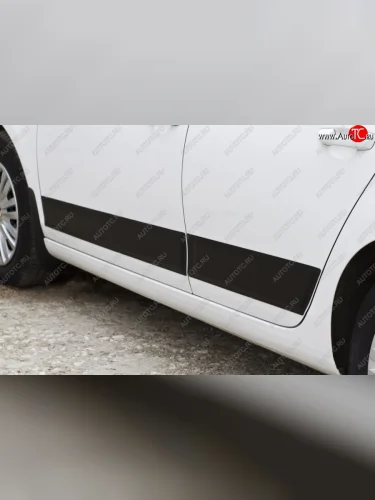 Молдинги дверей RA v2 (комплект) (Поверхность глянец (под окраску)) Volkswagen Golf  6 Mk6 (2008-2014) хэтчбэк 5 дв.