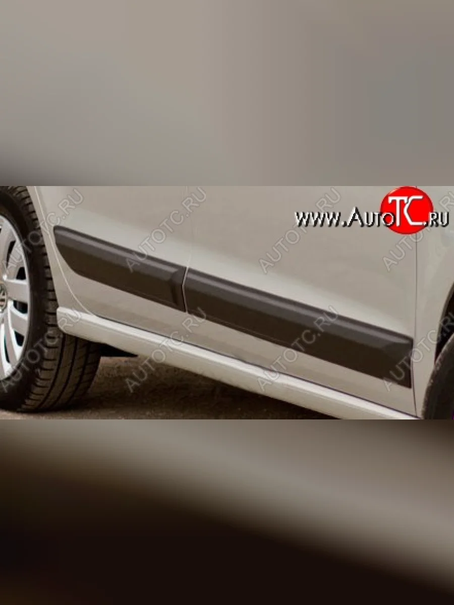 Молдинги дверей RA (комплект) Volkswagen Polo Mk5 6R,6C,61 хэтчбек 5 дв. дорестайлинг (2009-2015) (Поверхность глянец (под окраску), Неокрашенные)  в Самаре Самарской области