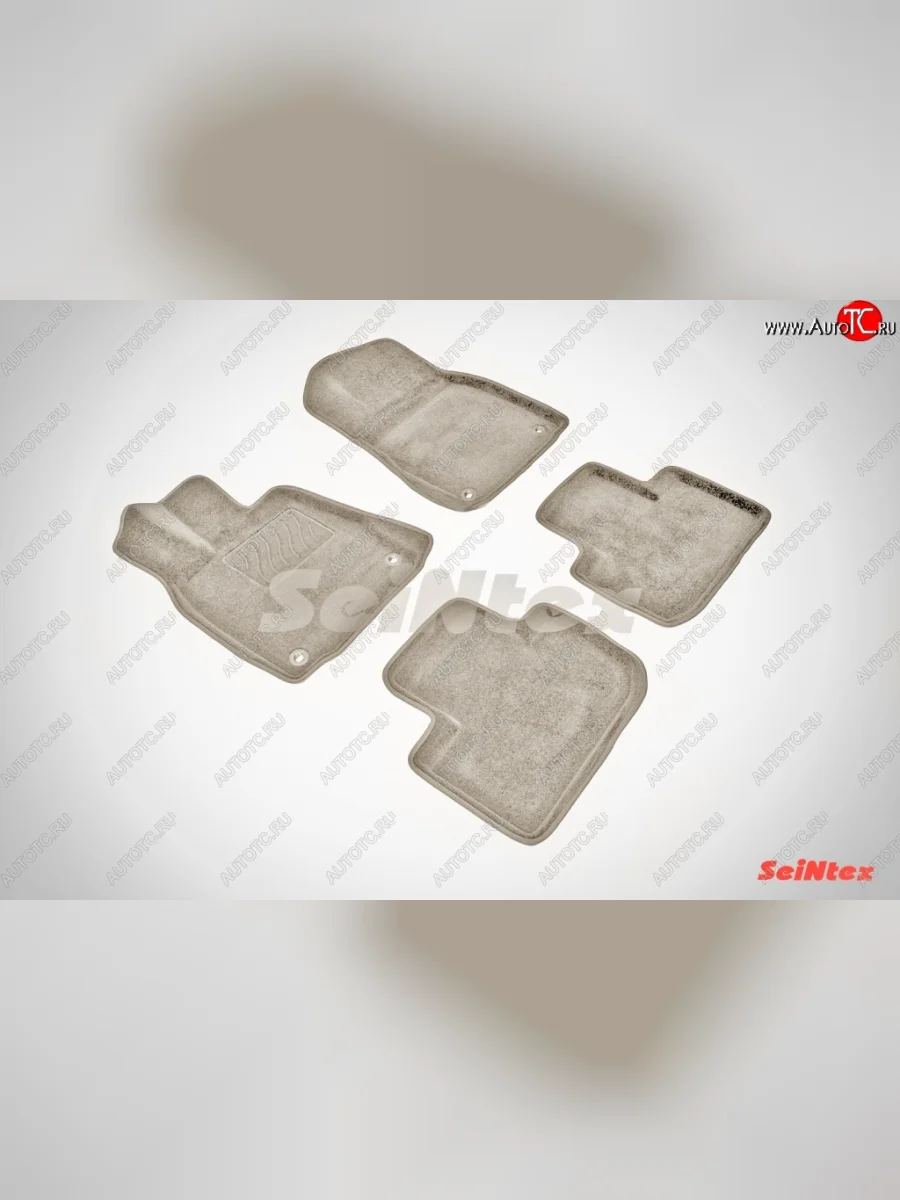 Износостойкие коврики в салон SeiNtex Premium 3D 4 шт. (ворсовые, бежевые) Lexus IS250 XE30 седан дорестайлинг (2013-2016)  в Керчи Республика Крым