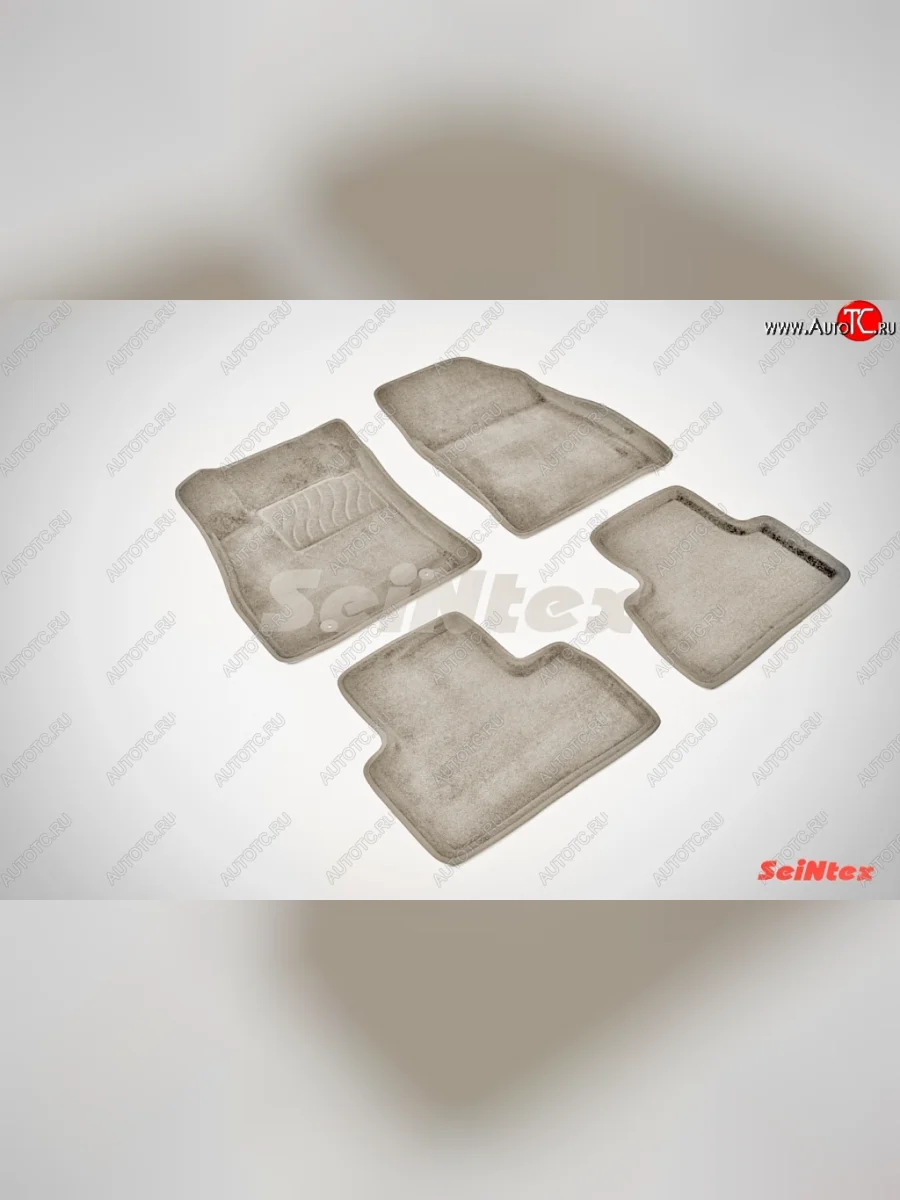 Износостойкие коврики в салон 3D NISSAN JUKE бежевые (компл) Nissan Juke 1 YF15 дорестайлинг (2010-2014)  в Самаре Самарской области