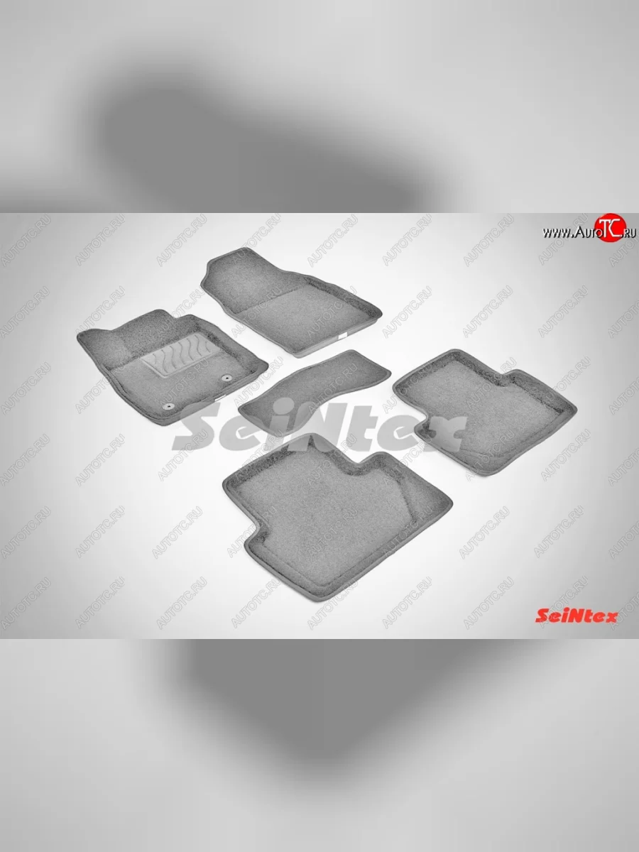 Износостойкие коврики в салон 3D FORD ECOSPORT серые (компл) Ford EcoSport дорестайлинг (2013-2019)  в Перми Пермском крае