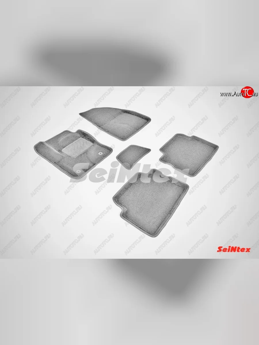 Износостойкие коврики в салон SeiNtex Premium 3D 4 шт. (ворсовые, серые)  Ford Kuga (2013-2016) 2  в Воронеже Воронежской области