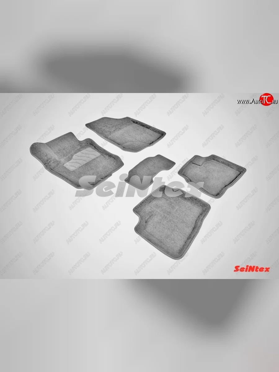 Износостойкие коврики в салон 3D HYUNDAI ELANTRA серые (компл) Hyundai Elantra HD (2006-2011)  в Перми Пермском крае