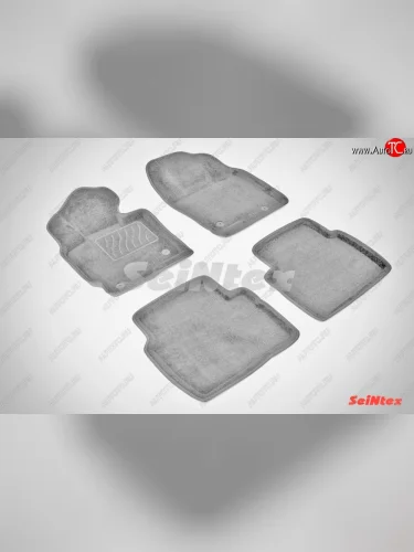 Износостойкие коврики в салон 3D Seintex (серые, компл) Mazda CX-5 KE дорестайлинг (2011-2014)