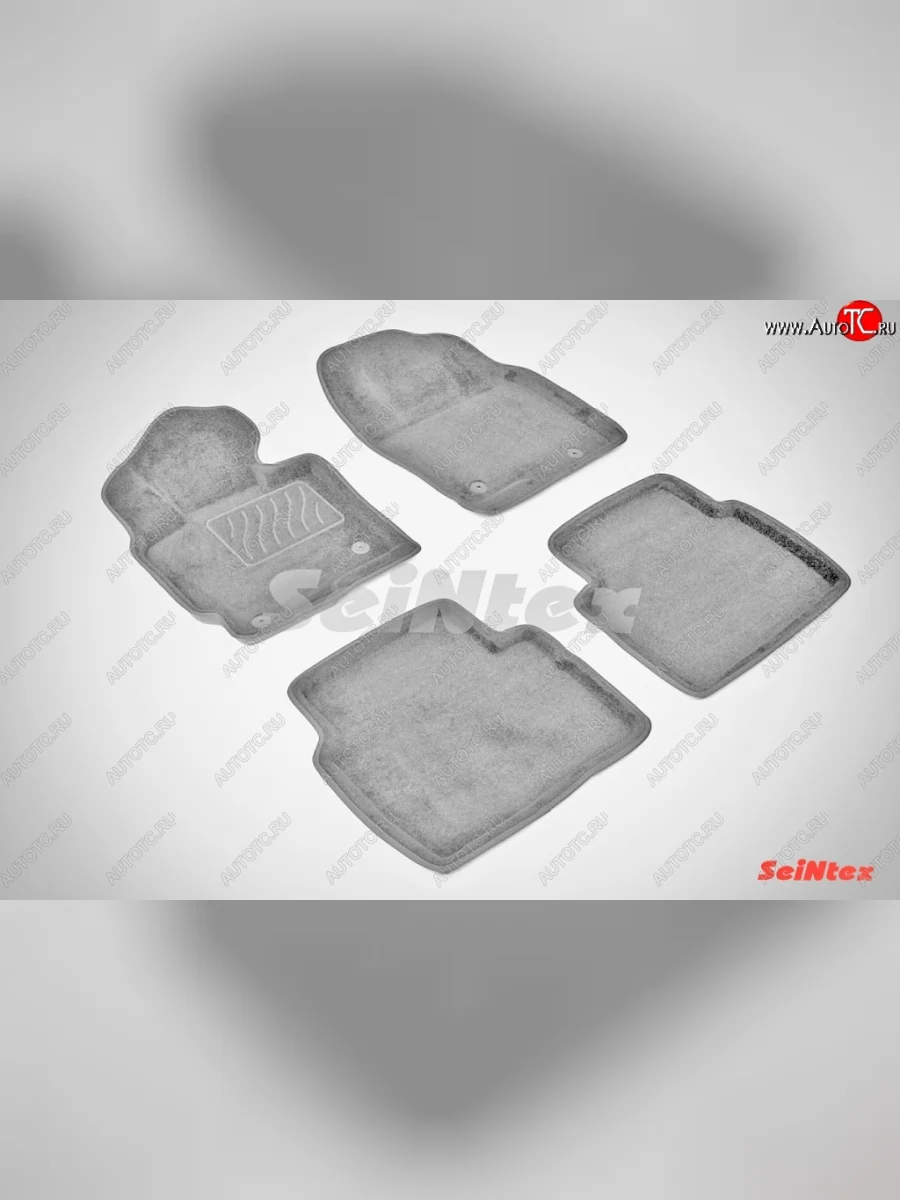 Износостойкие коврики в салон 3D Seintex (серые, компл) Mazda CX-5 KE рестайлинг (2015-2017)  с доставкой в г. Керчь