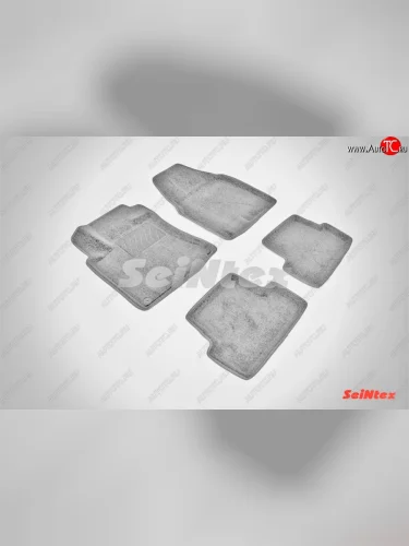 Износостойкие коврики в салон 3D NISSAN QASHQAI серые (компл) Nissan Qashqai 1 J10 рестайлинг (2010-2013)