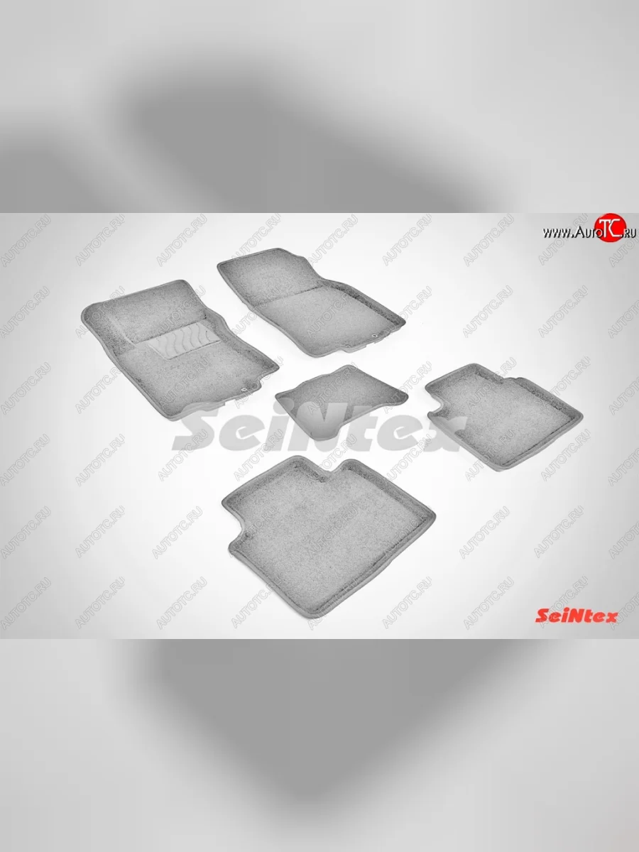 Износостойкие коврики в салон 3D NISSAN X-TRAIL Т-32 серые (компл) Nissan X-trail 3 T32 рестайлинг (2017-2022)  в Керчи Республика Крым