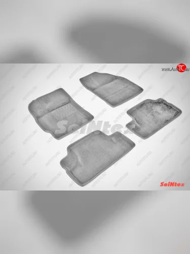 Износостойкие коврики в салон 3D TOYOTA COROLLA 07 серые (компл) Toyota Corolla E150 седан дорестайлинг (2006-2010)