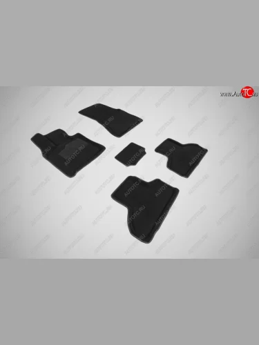 Износостойкие коврики в салон SeiNtex Premium 3D 4 шт. (ворсовые, черные) BMW X5  F15 (2013-2018)