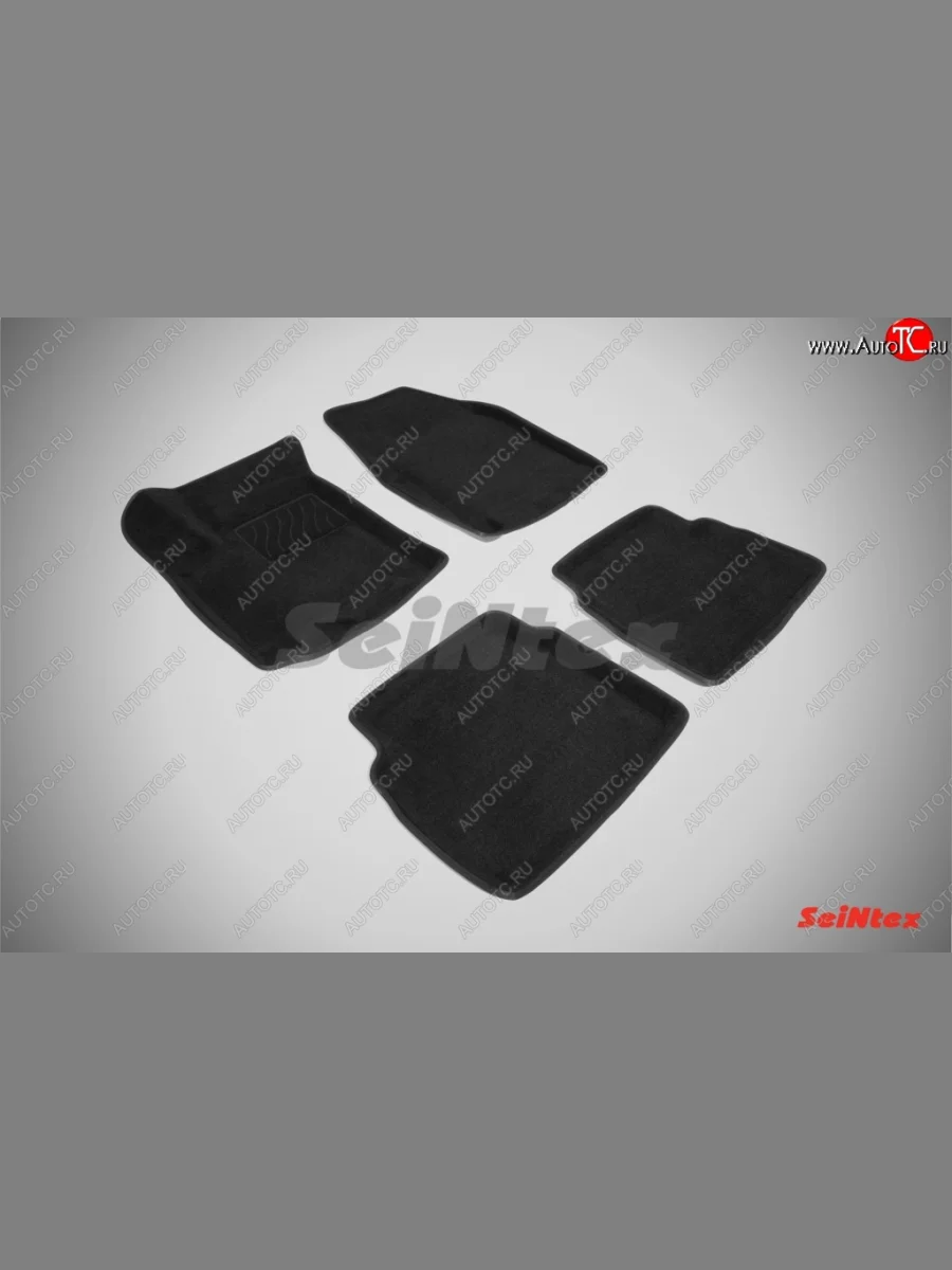 Износостойкие коврики в салон 3D CHEVROLET AVEO черные (компл) Chevrolet Aveo T200 хэтчбек 5 дв (2002-2008)  в Перми Пермском крае