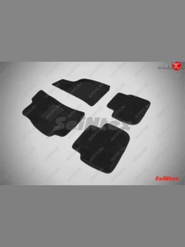 Комплект ковриков салона Seintex 3D (текстиль) (Черный) Chevrolet Lanos T100 седан (2002-2017)