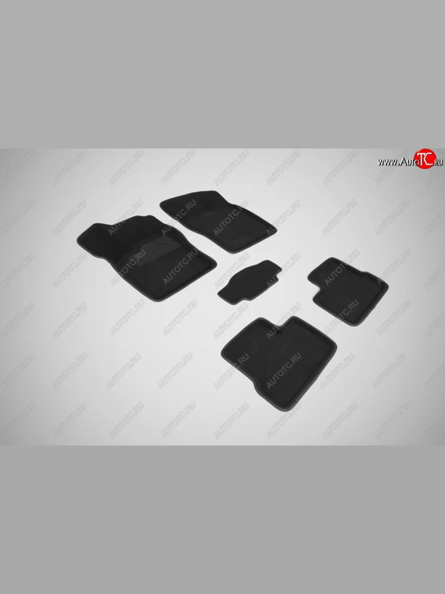 Износостойкие коврики в салон 3D DAEWOO NEXIA черные (компл) Daewoo Nexia дорестайлинг (1995-2008)  в Перми Пермском крае