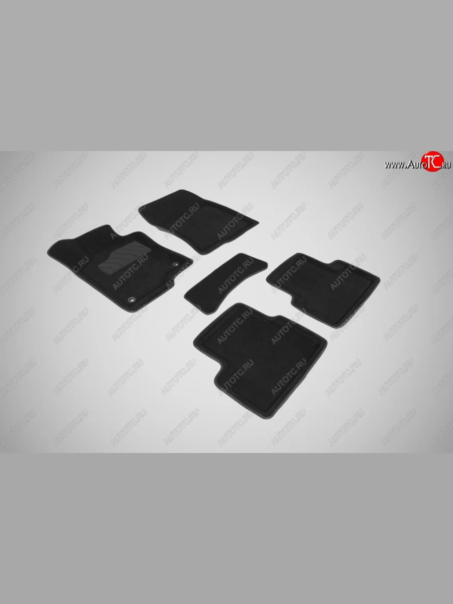 Износостойкие коврики в салон SeiNtex Premium 3D 4 шт. (ворсовые, черные) Honda Accord 8 CU седан дорестайлинг (2008-2011)  в Керчи Республика Крым