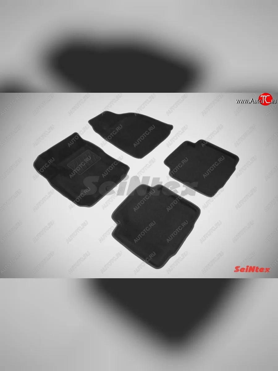 Износостойкие коврики в салон 3D HYUNDAI MATRIX черные (компл) Hyundai Matrix 1 FC дорестайлинг (2001-2005)  с доставкой в г. Пермь