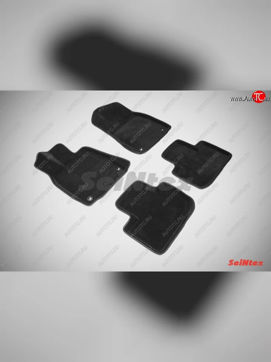 Износостойкие коврики в салон SeiNtex Premium 3D 4 шт. (ворсовые, черные) Lexus IS250 XE30 седан дорестайлинг (2013-2016)  в Керчи Республика Крым