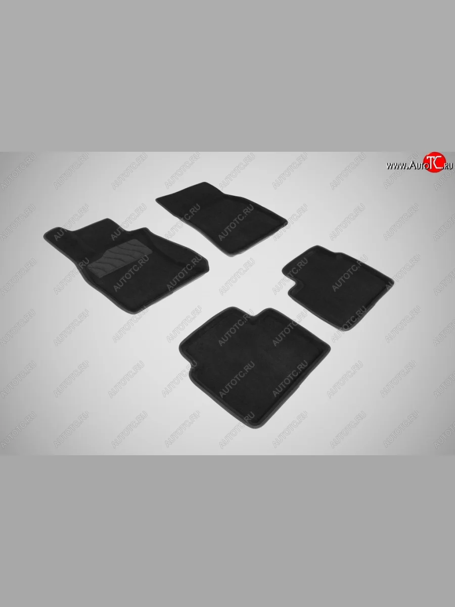 Комплект ковриков в салон Seintex 3D (текстиль) Lexus LS460 XF40 дорестайлинг (2006-2009) (черные)  в Керчи Республика Крым