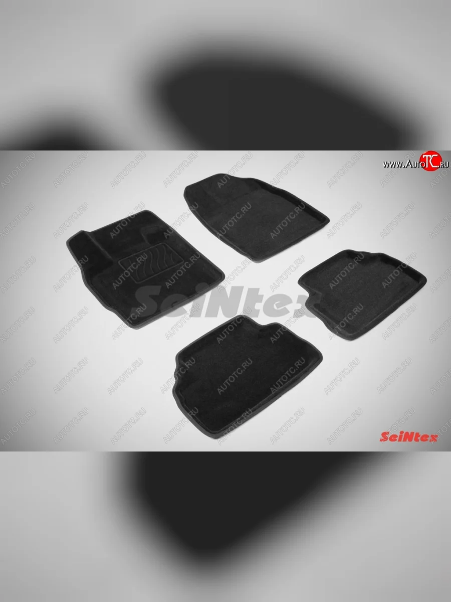 Износостойкие коврики в салон 3D MAZDA CX7 черные (компл) Mazda CX-7 ER дорестайлинг (2006-2010)  с доставкой в г. Керчь