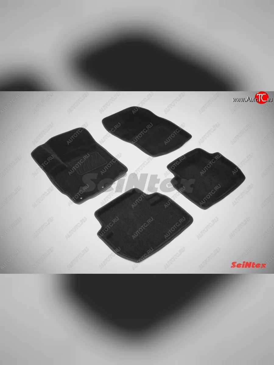 Износостойкие коврики в салон 3D MITSUBISHI OUTLANDER II черны (компл) Mitsubishi Outlander XL (CW)  дорестайлинг (2005-2009)  в Керчи Республика Крым