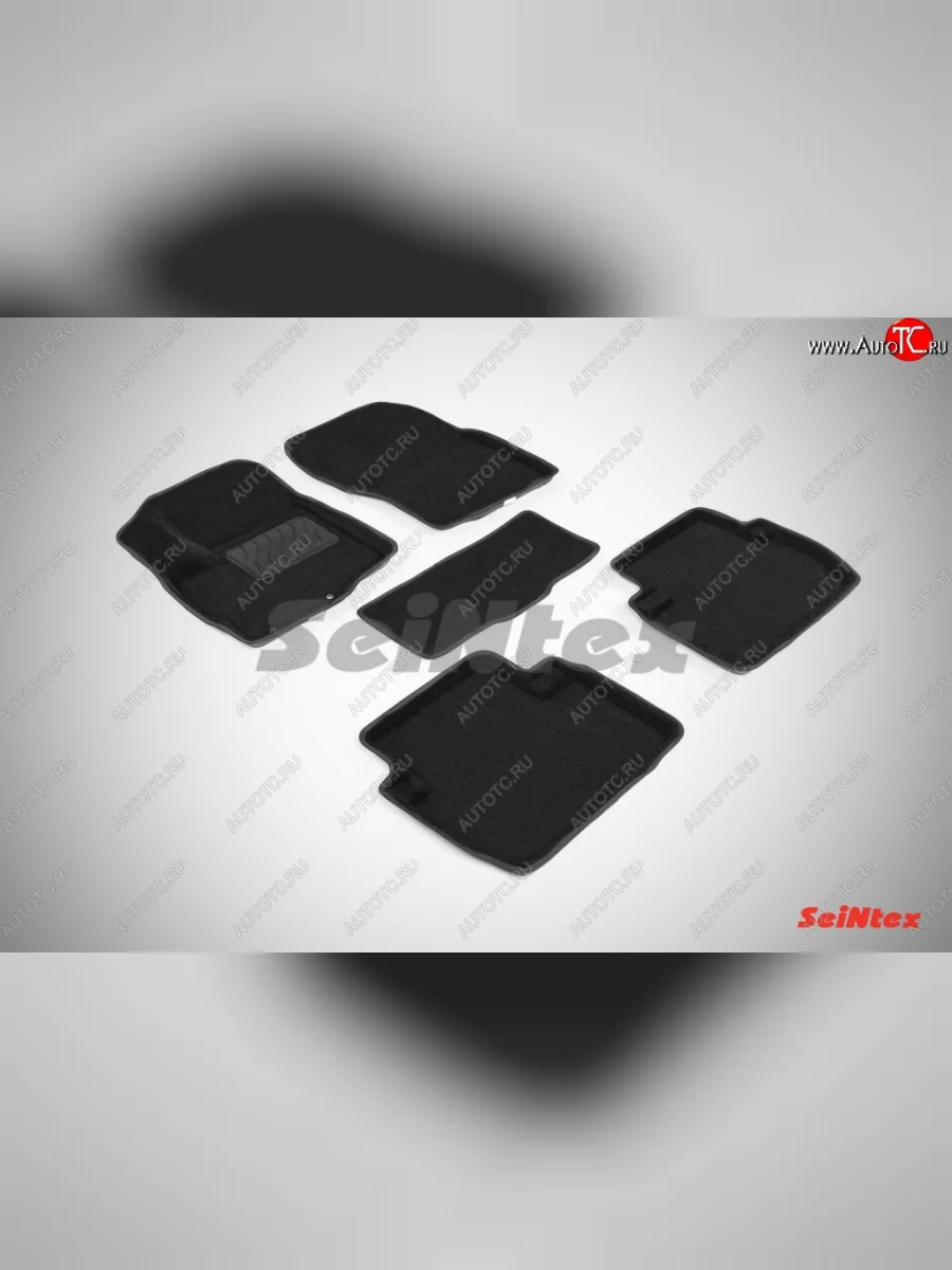 Износостойкие коврики в салон 3D Seintex (черн, компл) Mitsubishi Outlander GF дорестайлинг (2012-2014)  в Керчи Республика Крым
