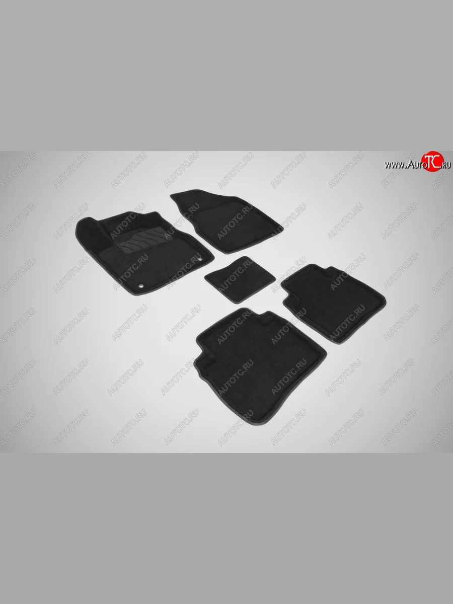 Ворсовые коврики в салон Seintex черные Nissan Murano 2 Z51 дорестайлинг (2008-2011)  в Керчи Республика Крым