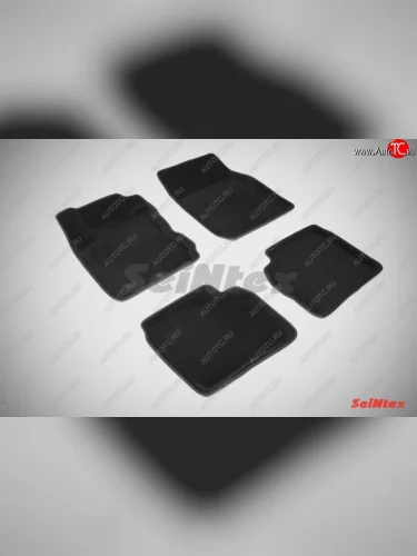 Износостойкие коврики в салон 3D NISSAN NOTE черные (компл) Nissan Note 1 E11 дорестайлинг (2004-2008)