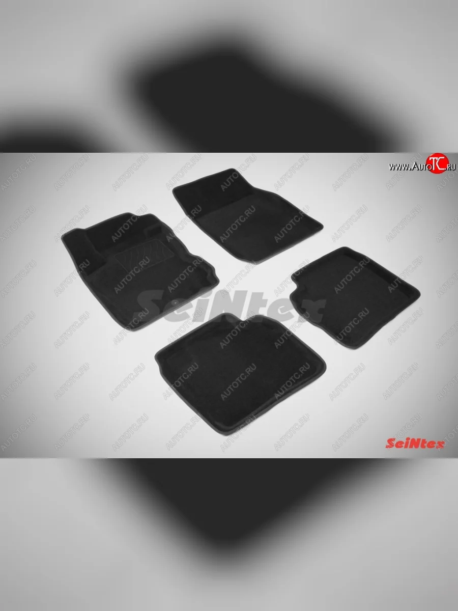 Износостойкие коврики в салон 3D NISSAN NOTE черные (компл) Nissan Note 1 E11 дорестайлинг (2004-2008)  в Самаре Самарской области