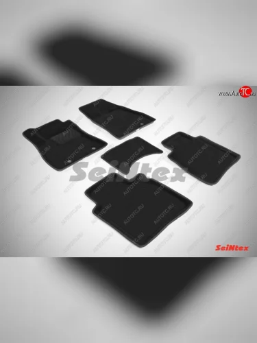 Износостойкие коврики в салон 3D NISSAN SENTRATIIDA черные (компл) Nissan Sentra 7 B17 седан (2014-2017)