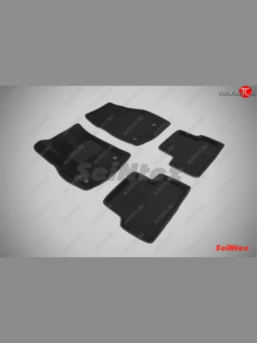 Износостойкие коврики в салон SeiNtex Premium 3D 4 шт. (ворсовые, черные) Opel Astra J хэтчбек 5 дв. дорестайлинг (2009-2012)