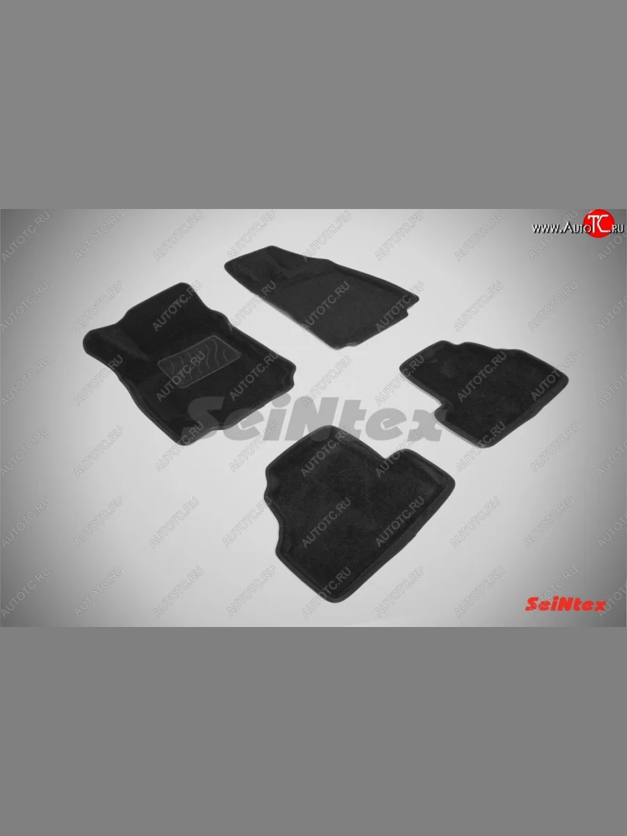 Износостойкие коврики в салон SeiNtex Premium 3D 4 шт. (ворсовые, черные) Opel Mokka  дорестайлинг (2012-2016)  в Керчи Республика Крым