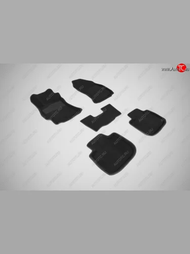 Износостойкие коврики в салон 3D SUBARU OUTBACK V черные (компл) Subaru Outback BS/B15 дорестайлинг универсал (2014-2018)