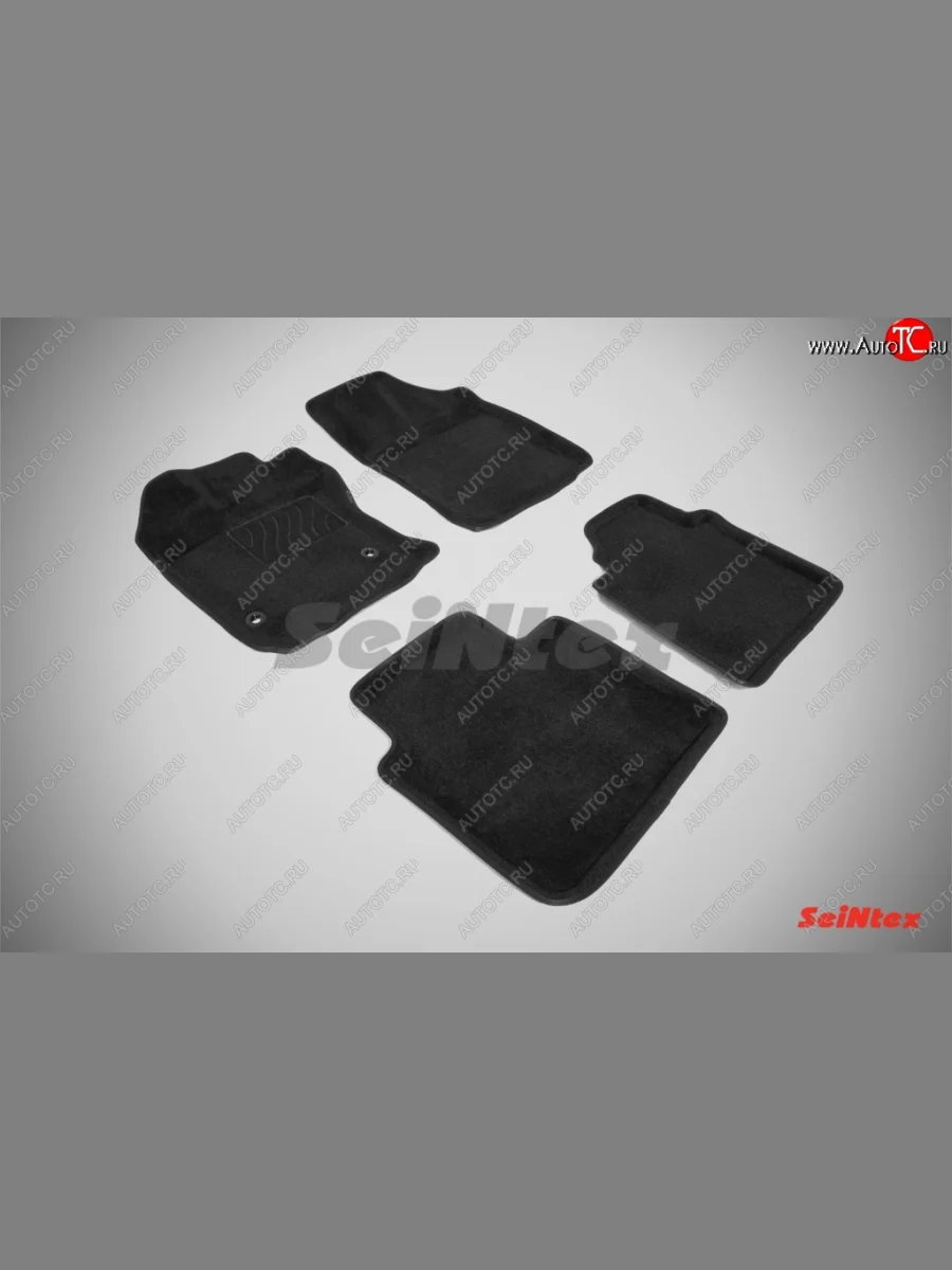 Износостойкие коврики в салон 3D TOYOTA VENZA черные (компл) Toyota Venza GV10 рестайлинг (2012-2016)  в Перми Пермском крае