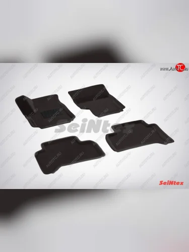 Износостойкие коврики в салон 3D VW AMAROK черные (компл) Volkswagen Amarok дорестайлинг (2009-2016)