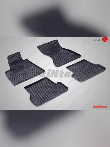 Износостойкие коврики в салон с рисунком Сетка SeiNtex Premium 4 шт. (резина) Audi A6  C7 (2010-2018) дорестайлинг, седан, дорестайлинг, универсал, рестайлинг, седан, рестайлинг, универсал