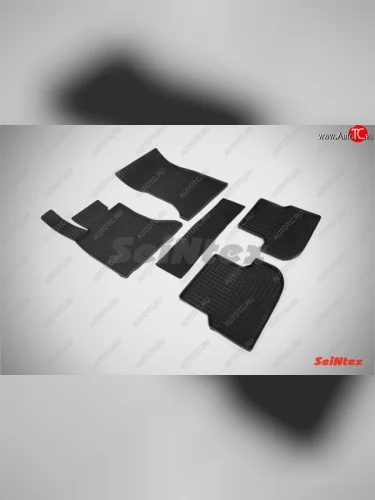 Износостойкие коврики в салон с рисунком Сетка (рестайлинг) SeiNtex Premium 4 шт. (резина) BMW 5 серия ( F11,  F10) (2009-2017) дорестайлинг, универсал, седан дорестайлинг, рестайлинг, седан, рестайлинг, универсал