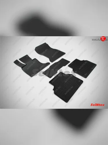 Износостойкие коврики в салон с рисунком Сетка SeiNtex Premium 4 шт. (резина) BMW 5 серия  F07 (2009-2013) Gran Turismo лифтбэк дорестайлинг