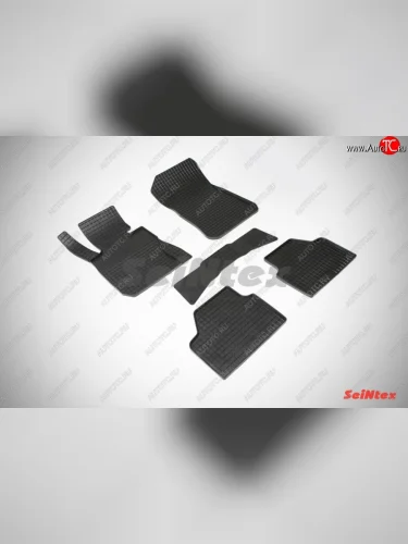 Износостойкие коврики в салон с рисунком Сетка SeiNtex Premium 4 шт. (резина) BMW X1  E84 (2009-2015)
