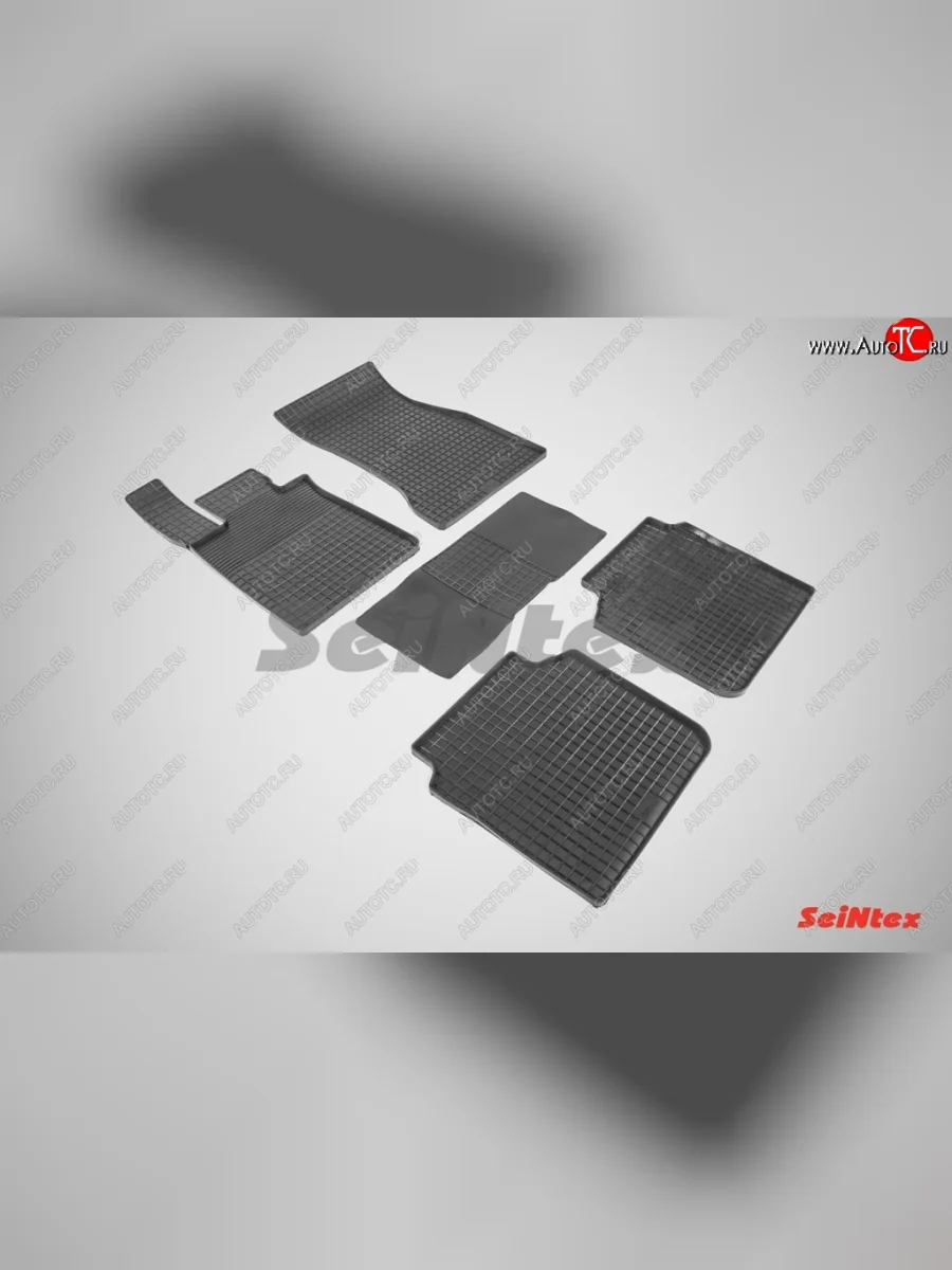 Износостойкие коврики в салон с рисунком Сетка SeiNtex Premium 4 шт. (резина) BMW X4 F26 (2014-2018)  в Самаре Самарской области