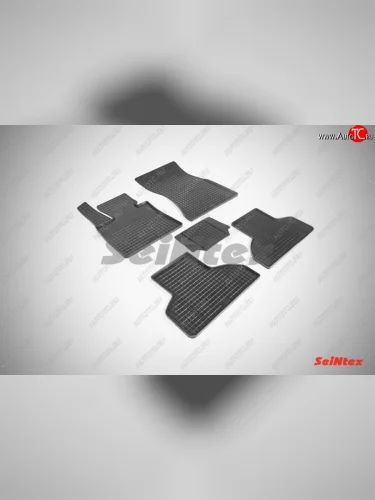 Износостойкие коврики в салон с рисунком Сетка SeiNtex Premium 4 шт. (резина) BMW X5  F15 (2013-2018)