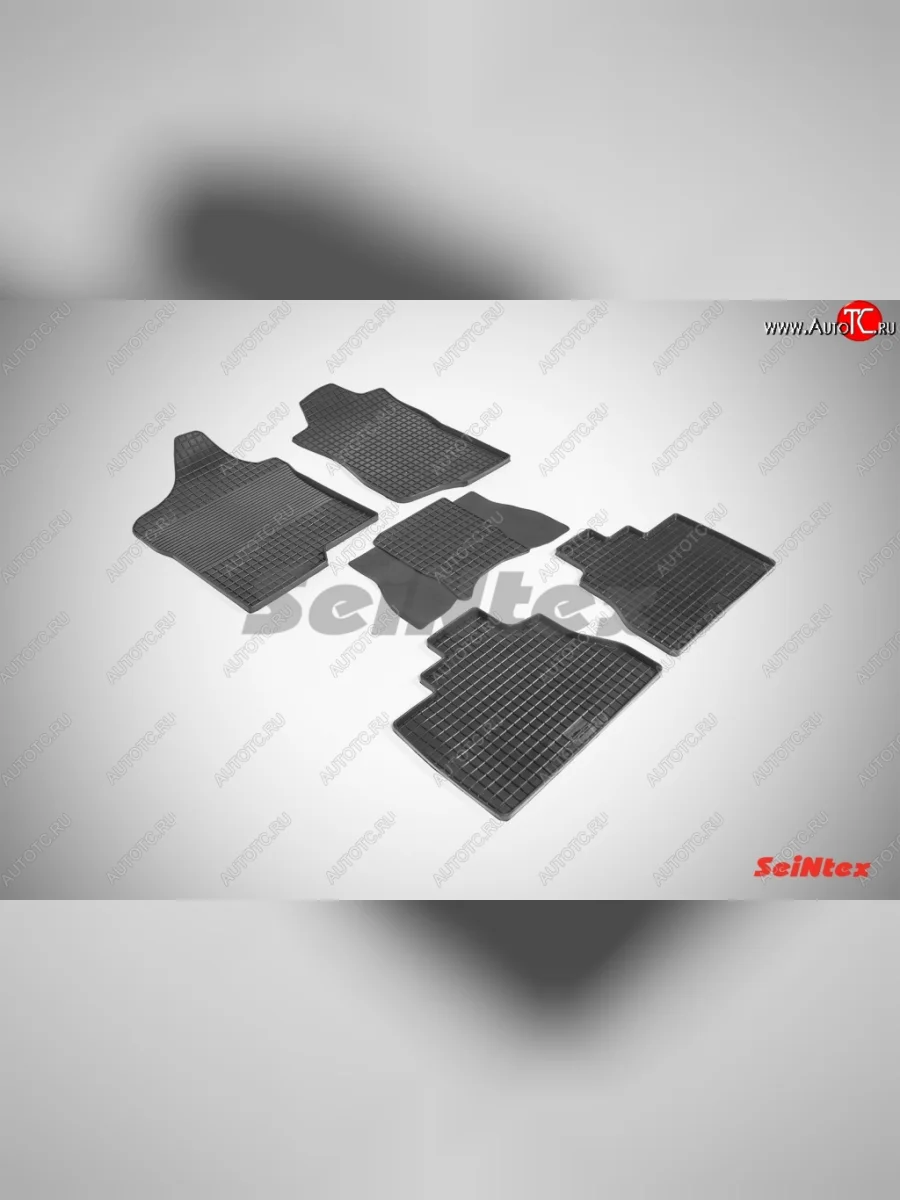 Износостойкие коврики в салон с рисунком Сетка SeiNtex Premium 4 шт. (резина) Chevrolet Tahoe GMT900 5 дв. (2006-2013)  в Самаре Самарской области