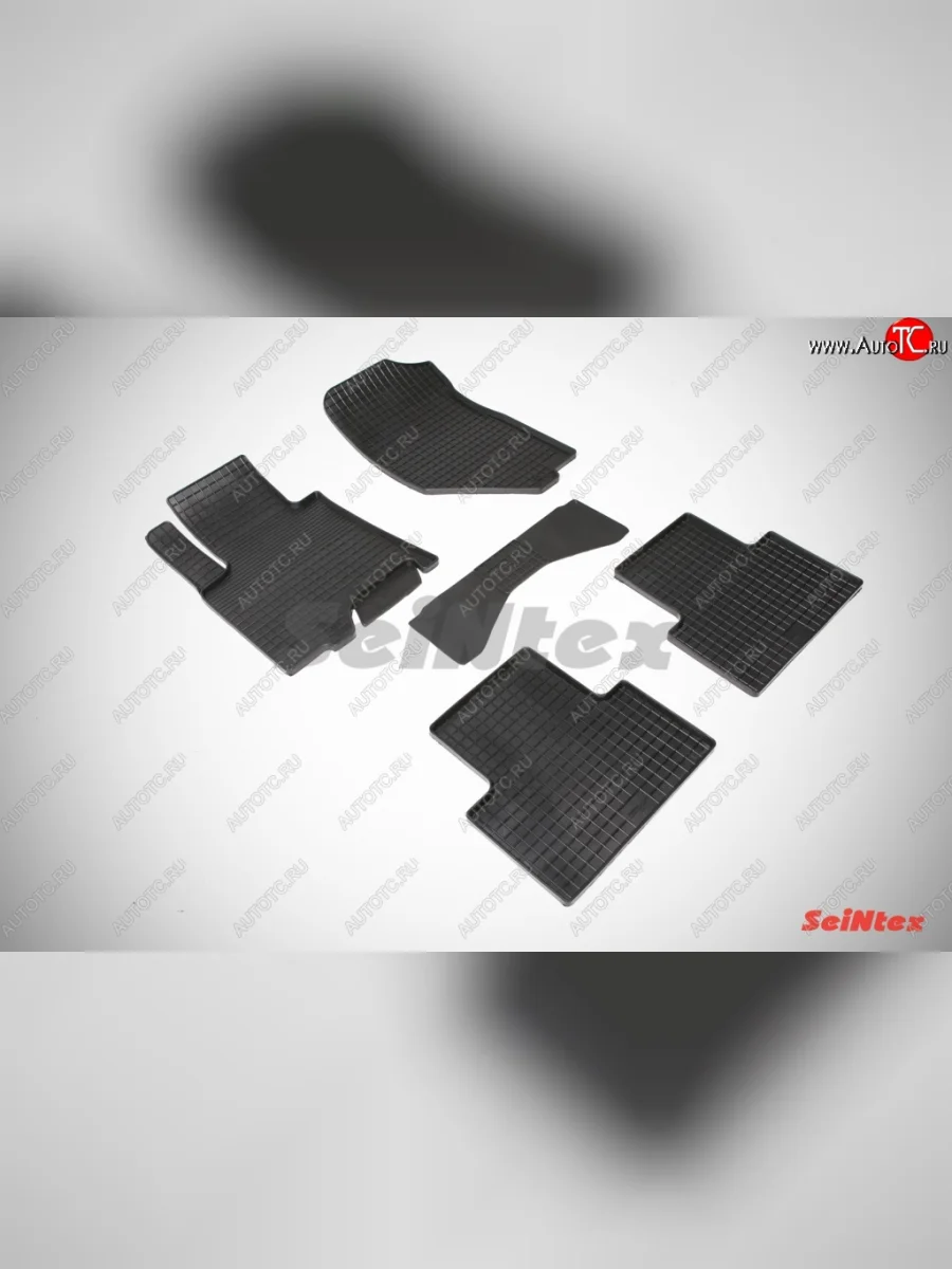 Износостойкие коврики в салон с рисунком Сетка SeiNtex Premium 4 шт. (резина) INFINITI FX37 S51 рестайлинг (2011-2013)  в Керчи Республика Крым