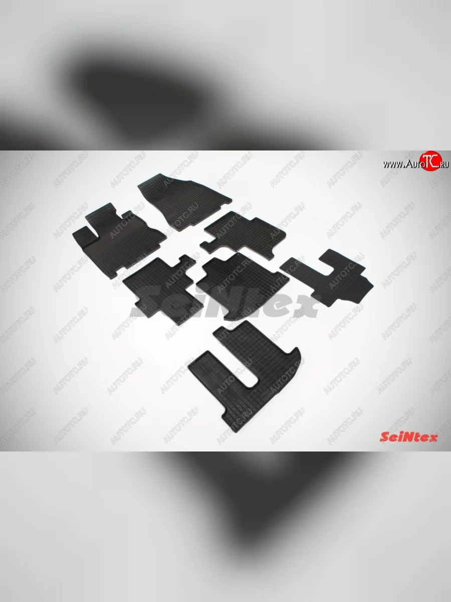 Износостойкие коврики в салон с рисунком Сетка SeiNtex Premium 4 шт. (резина) INFINITI JX35 (2012-2014)  в Керчи Республика Крым